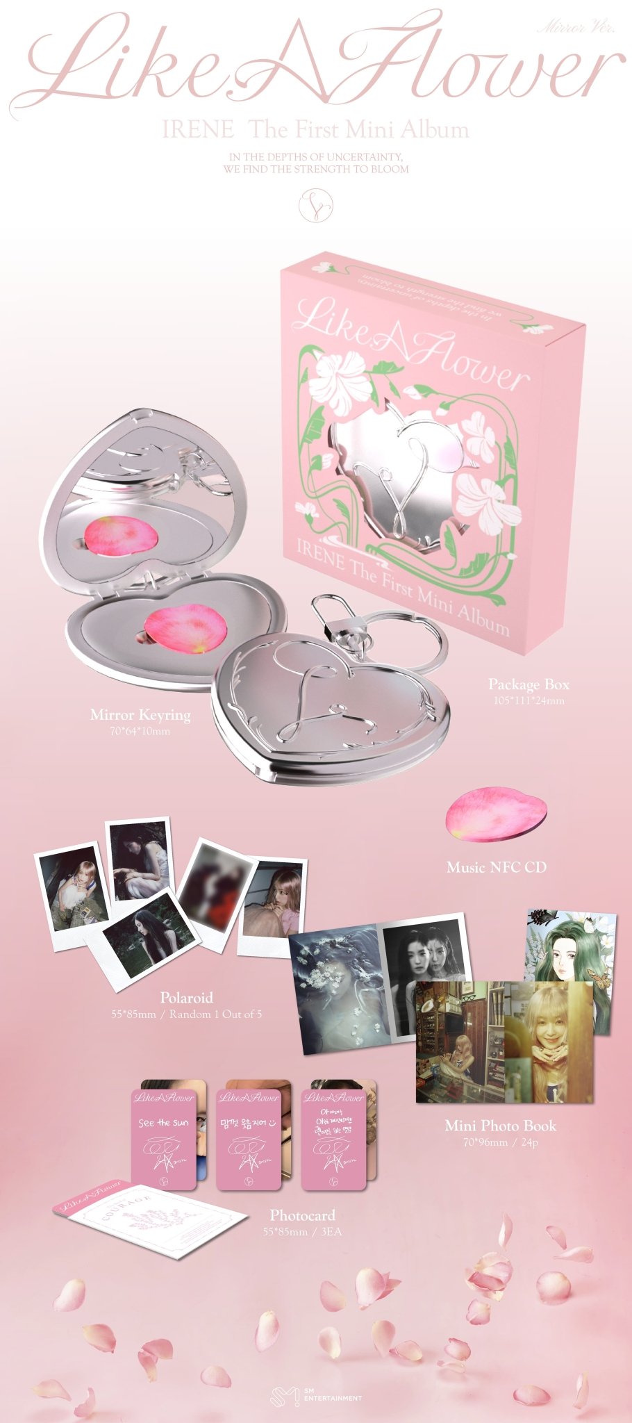IRENE 1st Mini Album Like A Flower (Mirror Version) – album ( / / ) | HobiEgo