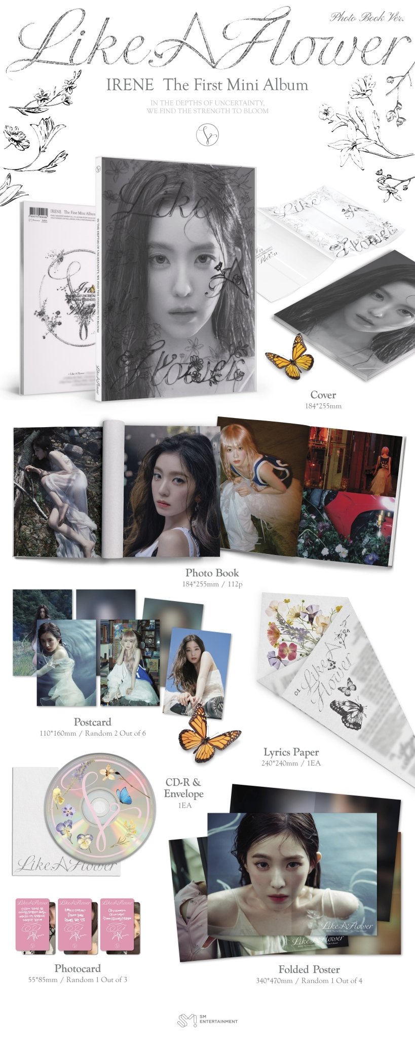 IRENE 1st Mini Album Like A Flower (Photobook Version) – Photo Book ( / / ) | HobiEgo