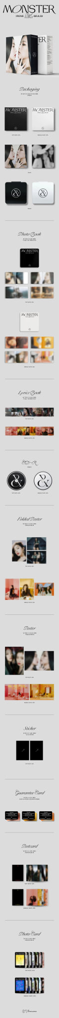 IRENE & SEULGI (Red Velvet) 1st Mini Album Monster – album (Top Note (BLACK) / / ) | HobiEgo