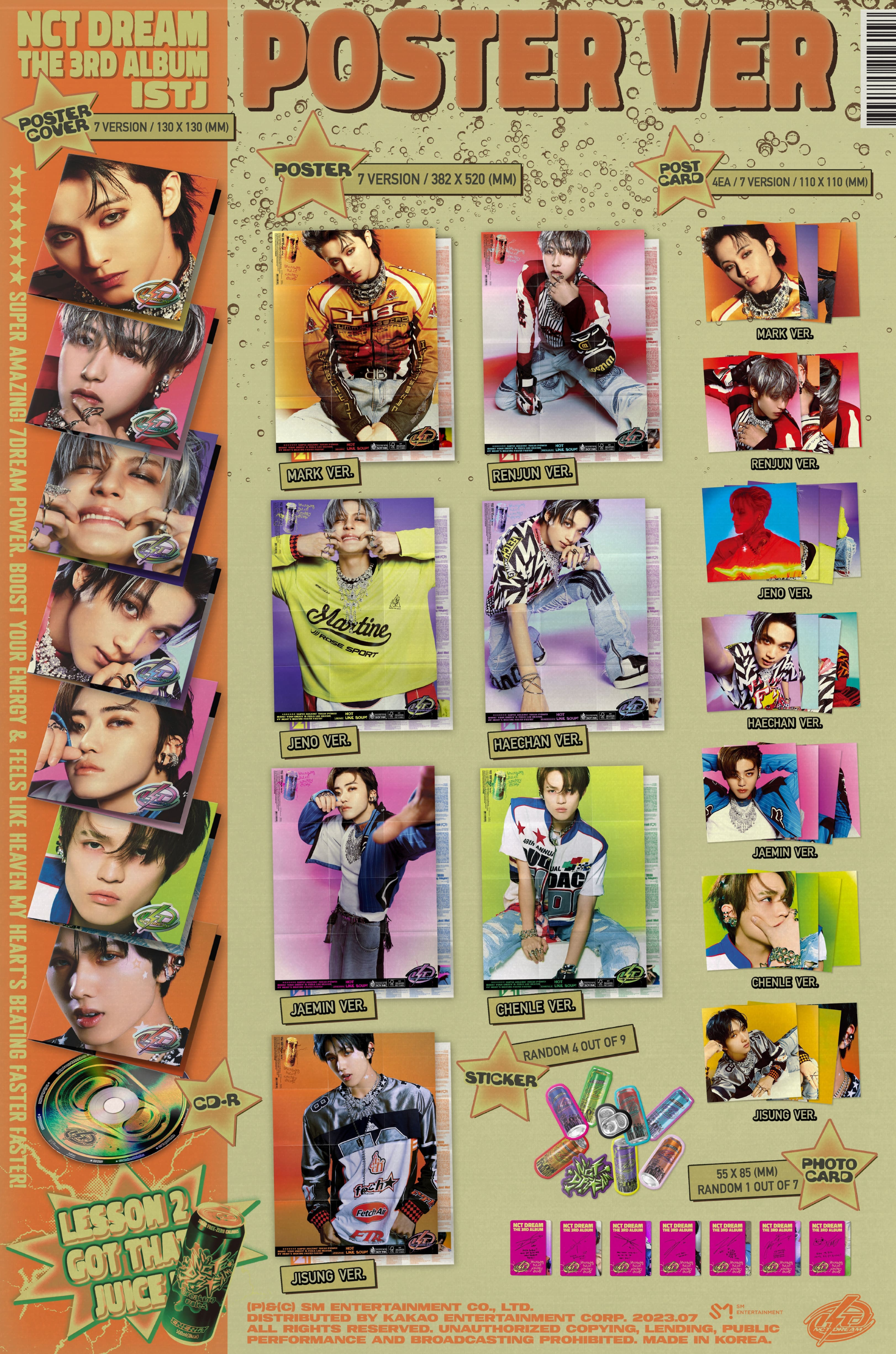 NCT DREAM 3rd Album ISTJ (Poster Version)