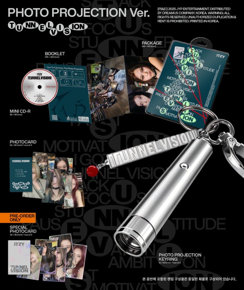 ITZY 11th Mini Album TUNNEL VISION (Photo Projection Version) – album  ( / / ) | HobiEgo K - pop Shop