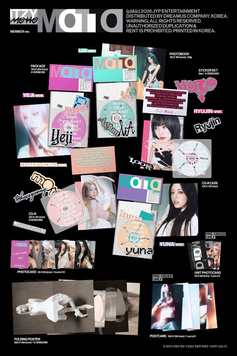 ITZY Albums | Official K-pop Girl Group Releases | HobiEgo