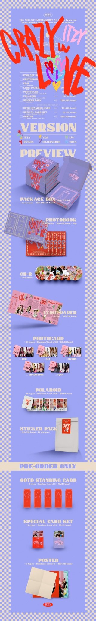 ITZY 1st Album CRAZY IN LOVE – album (ITZY / / ) | HobiEgo