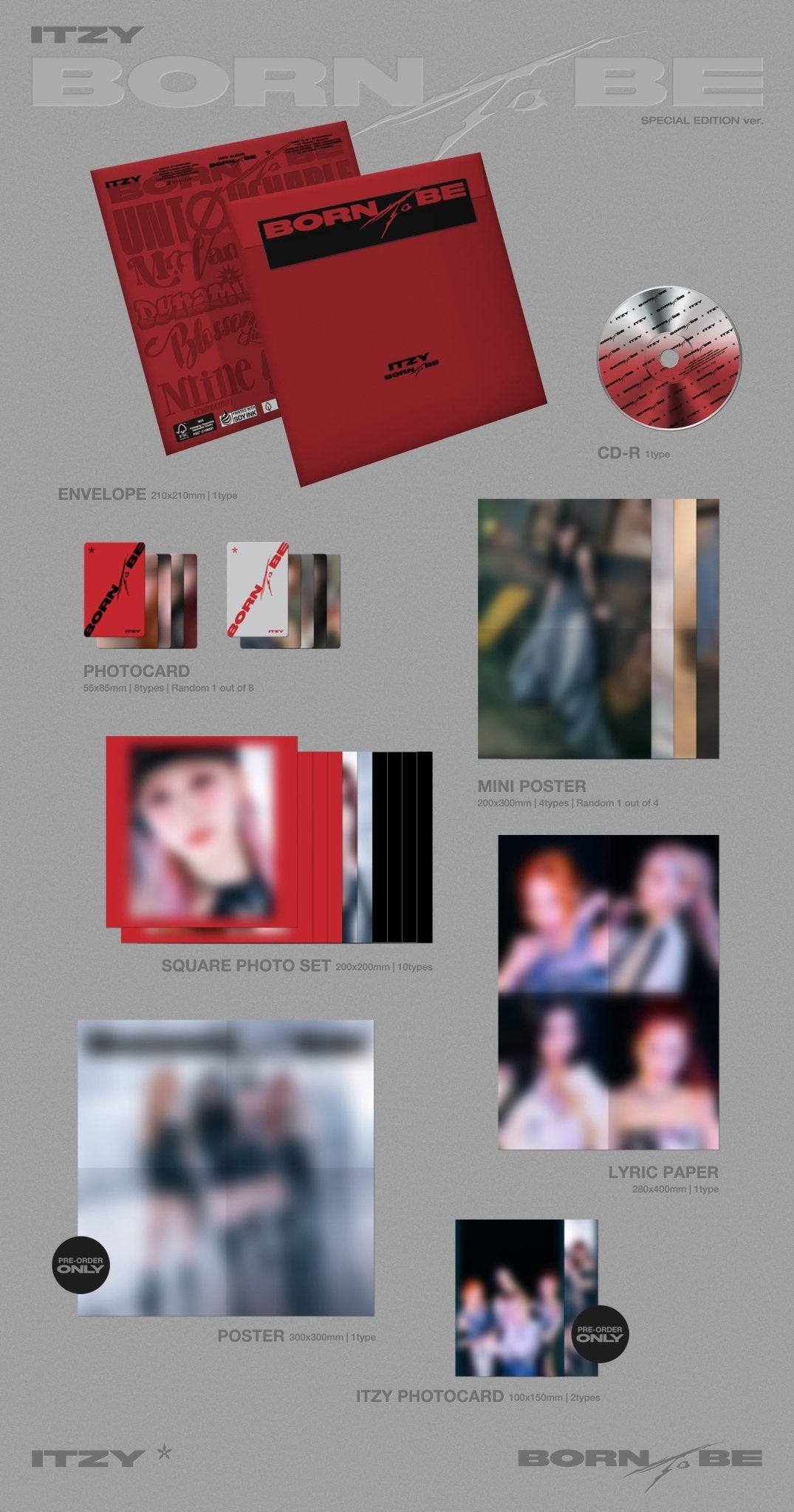 ITZY 2nd Full Album BORN TO BE (UNTOUCHABLE Version) – album ( / / ) | HobiEgo