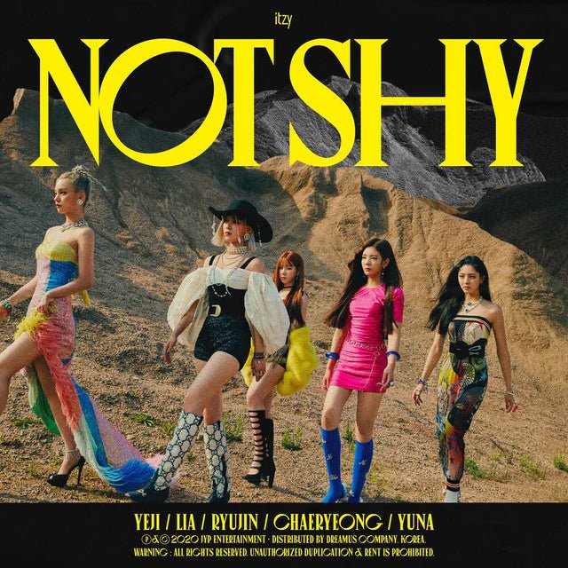 ITZY 3rd Mini Album Not Shy – album (A (YELLOW) / / ) | HobiEgo