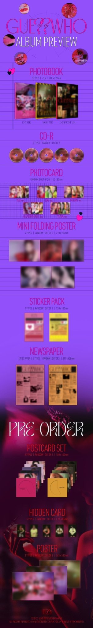 ITZY 4th Mini Album GUESS WHO – album (Day (PINK) / / ) | HobiEgo