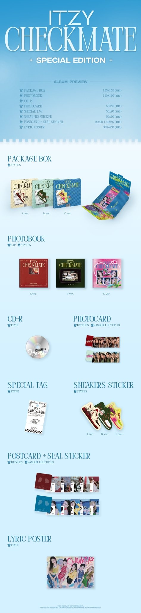 ITZY 5th Mini Album CHECKMATE (SPECIAL EDITION) – album (A (YELLOW) / / ) | HobiEgo