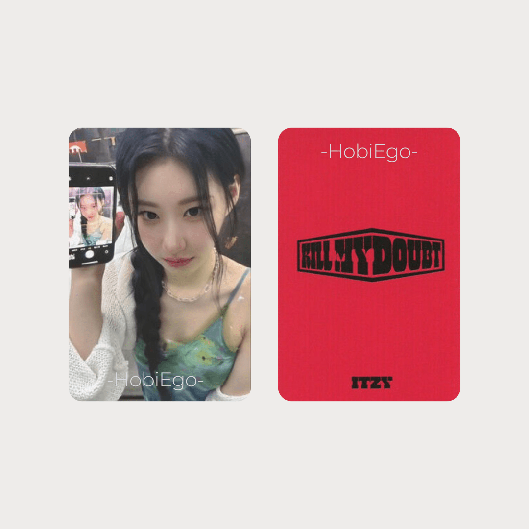 ITZY 7th Mini Album KILL MY DOUBT Aladin Photocards – Photocards (Chaeryeong / / ) | HobiEgo