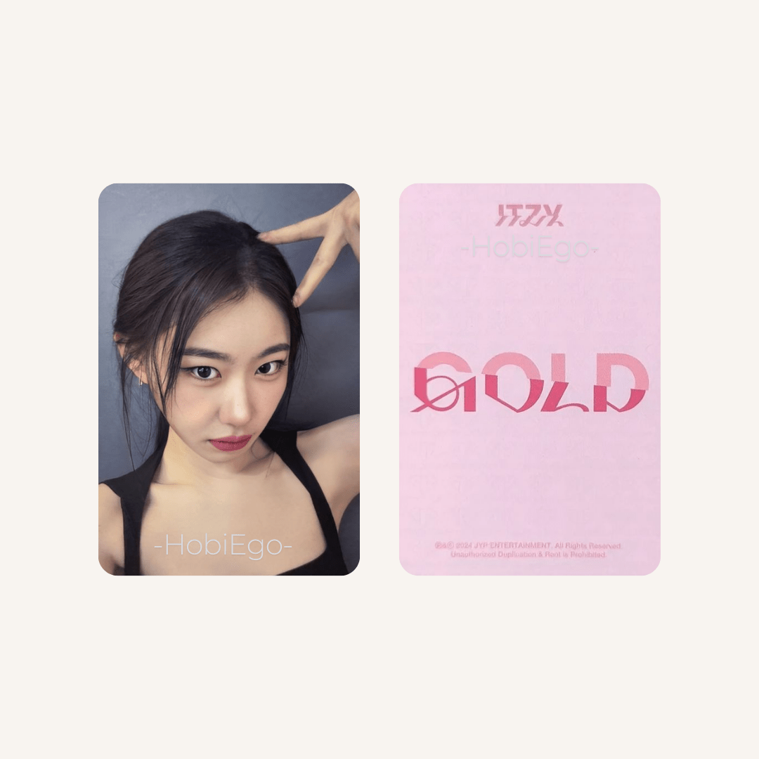ITZY 9th Mini Album GOLD Sound Wave Photocards – Photocards (Chaeryeong / / ) | HobiEgo