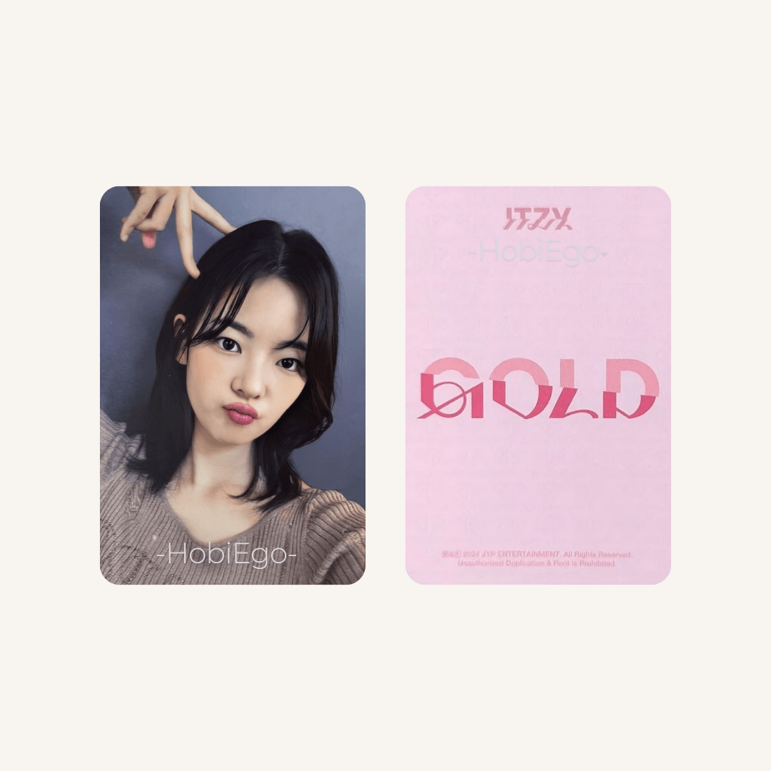 ITZY 9th Mini Album GOLD Sound Wave Photocards – Photocards (Lia / / ) | HobiEgo