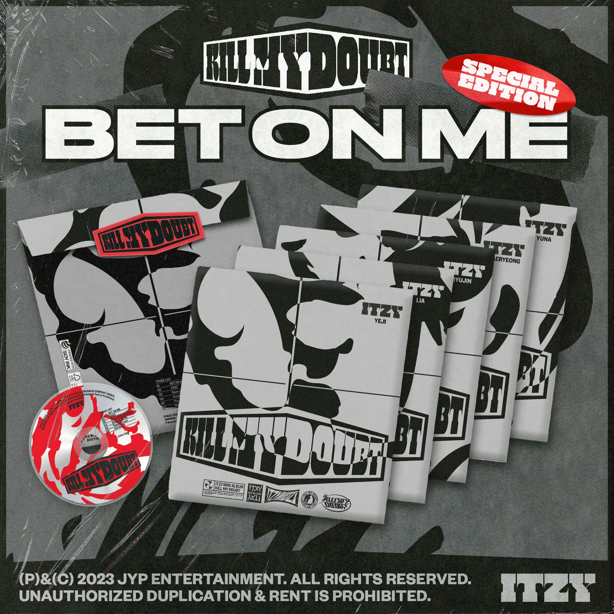 ITZY KILL MY DOUBT BET ON ME Version – album (Yeji / / ) | HobiEgo