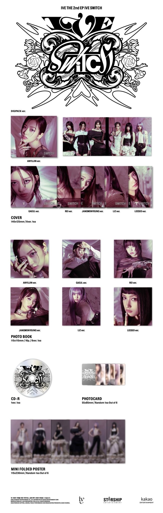 IVE 2nd Mini Album IVE SWITCH (Digipack Version) – album (An Yujin / / ) | HobiEgo