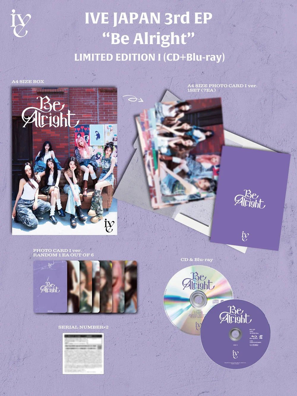 IVE 3rd Japanese EP Album Be Alright (Limited Edition I) – album ( / / ) | HobiEgo