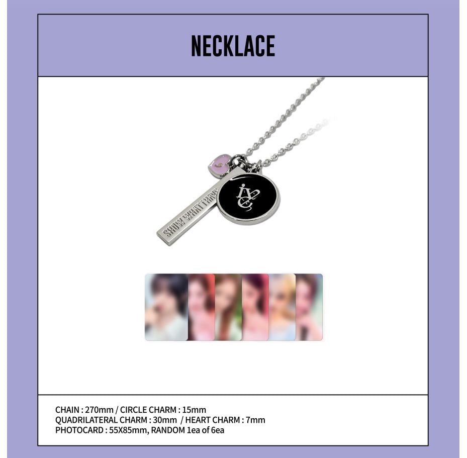 IVE SHOW WHAT I HAVE Necklace – Jewellery ( / / ) | HobiEgo