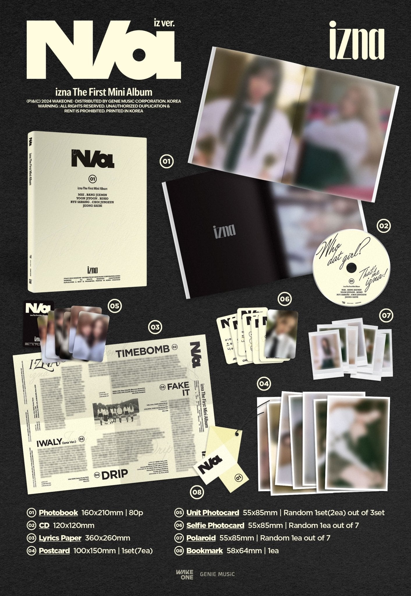 izna 1st Mini Album N/a – album (iz (BEIGE) / / ) | HobiEgo