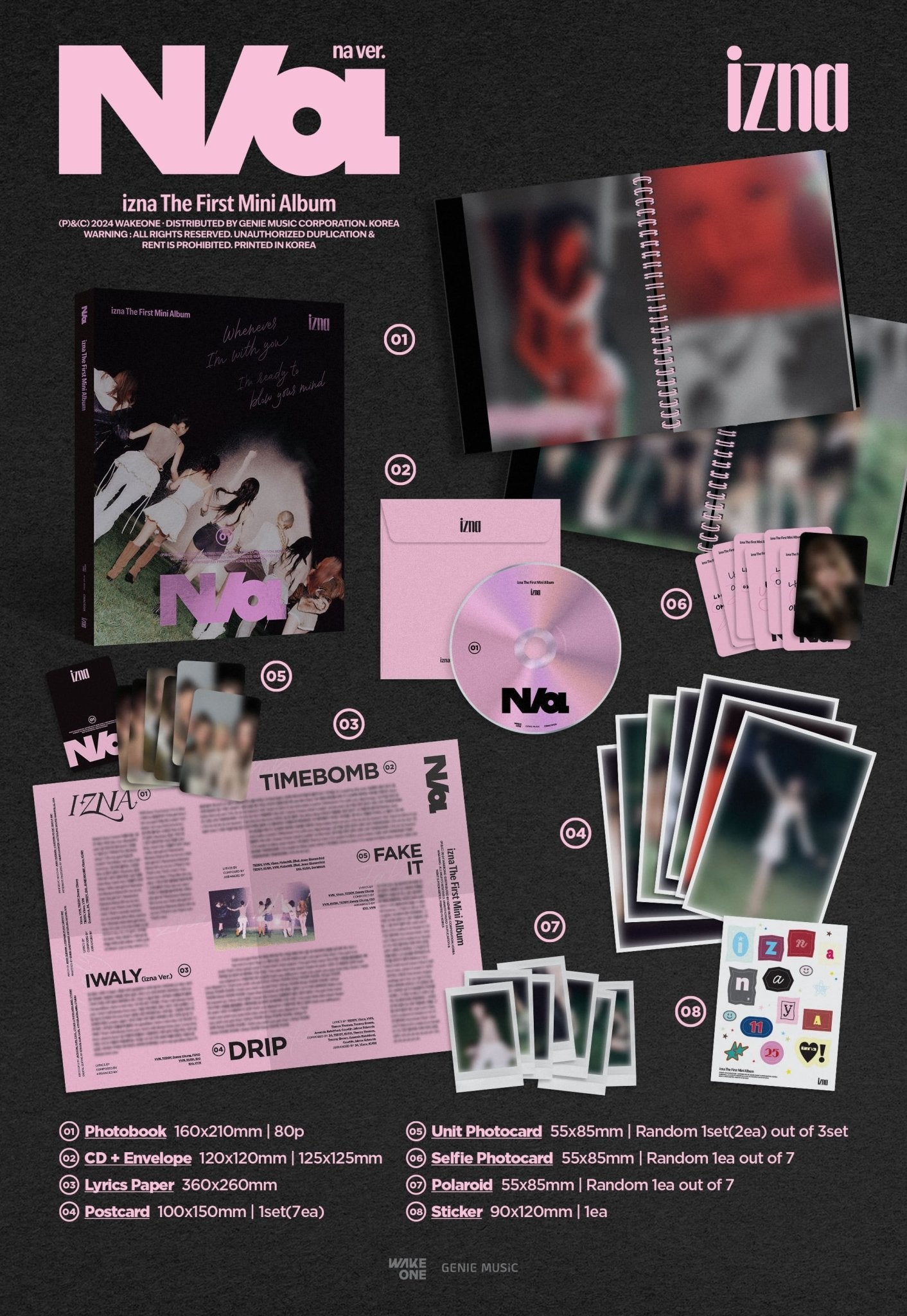 izna 1st Mini Album N/a – album (na (PINK) / / ) | HobiEgo