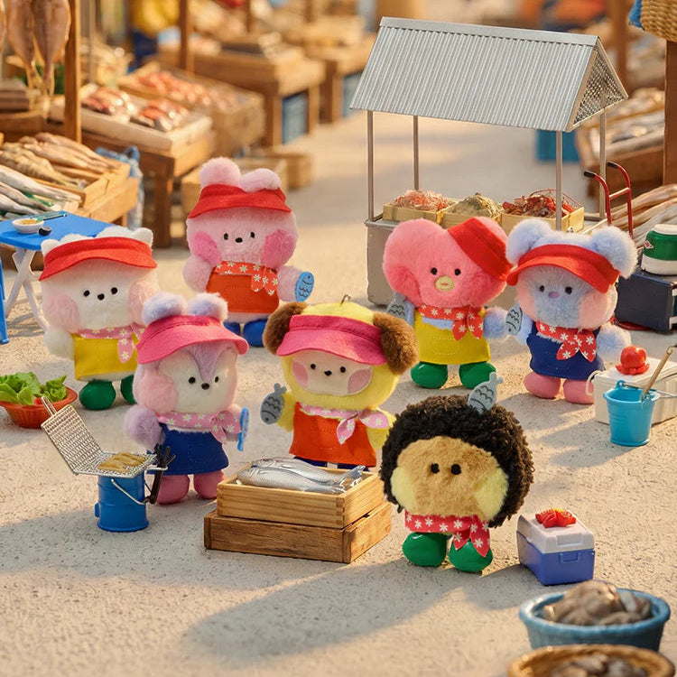 BT21 Busan Jagalchi Market Doll Keyring