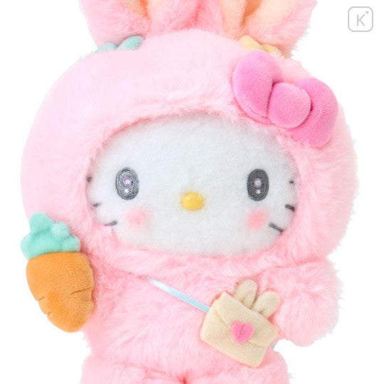 Sanrio Original Plush Toy Hello Kitty Fluffy Ear Rabbit Club