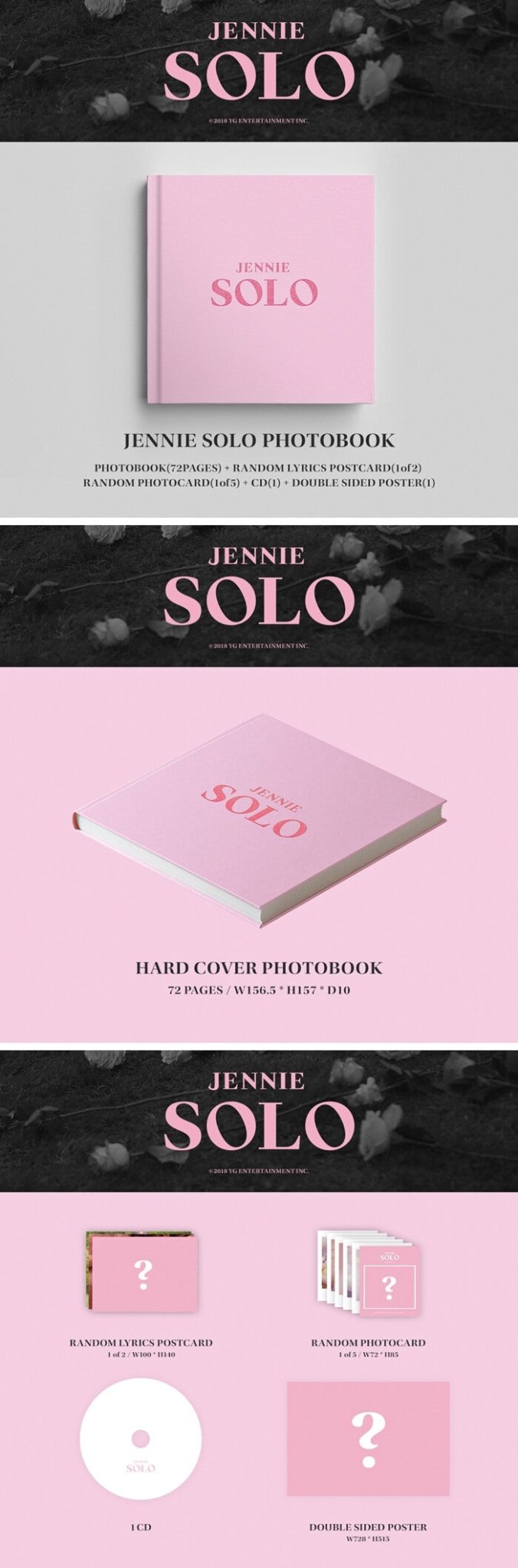 JENNIE 1st Single Album SOLO (Photobook Version) – Photo Book ( / / ) | HobiEgo