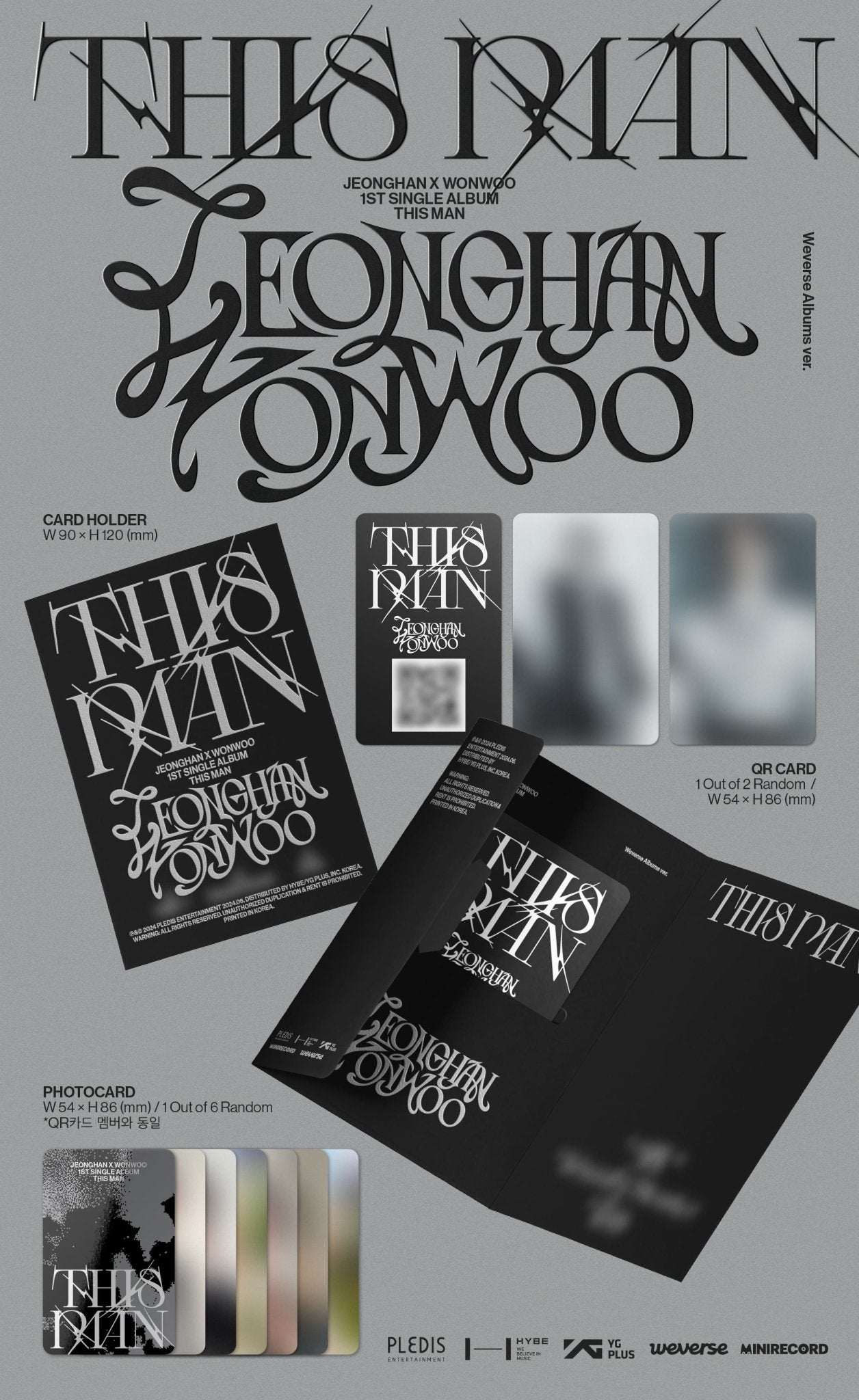 JEONGHAN X WONWOO (SEVENTEEN) 1st Single THIS MAN (Weverse Albums Version) – album ( / / ) | HobiEgo