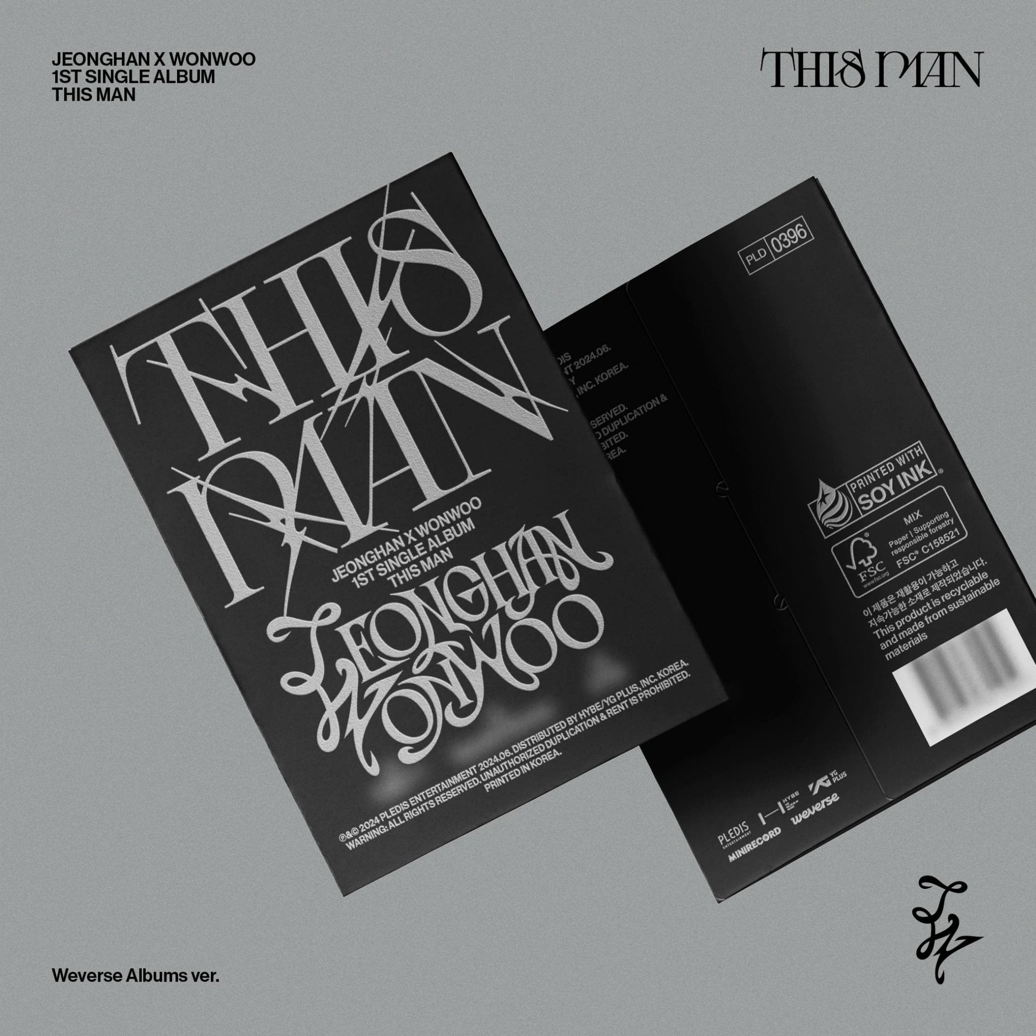 JEONGHAN X WONWOO (SEVENTEEN) 1st Single THIS MAN (Weverse Albums Version) – album ( / / ) | HobiEgo
