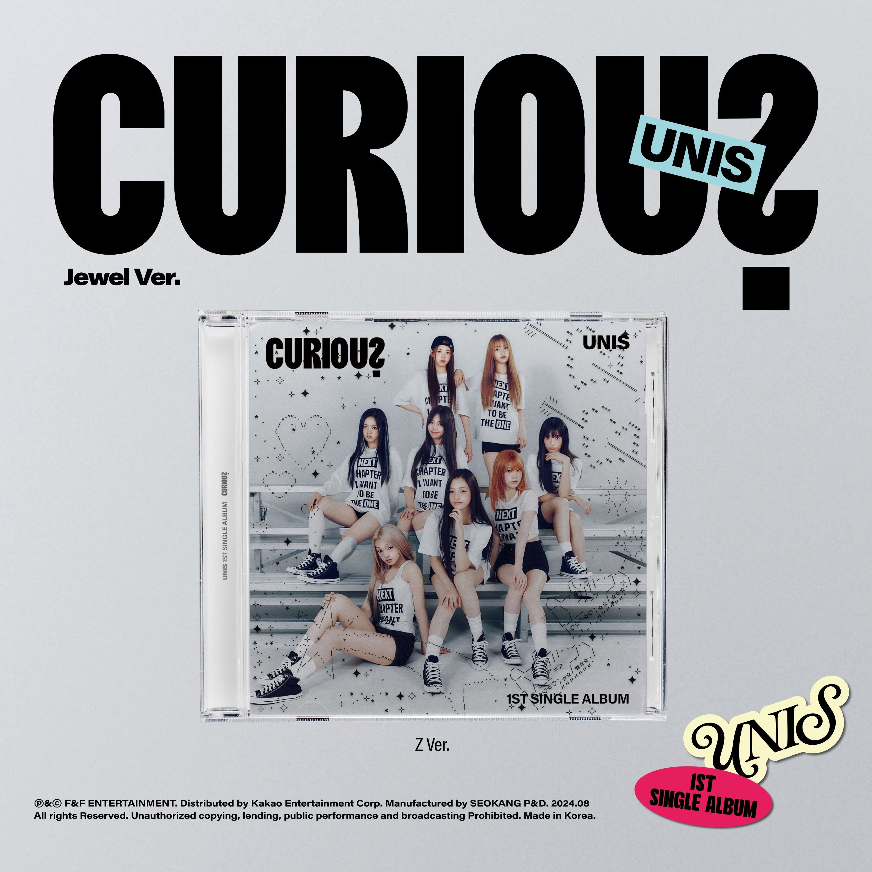 UNIS 1st Single Album CURIOUS (Jewel Case Version)