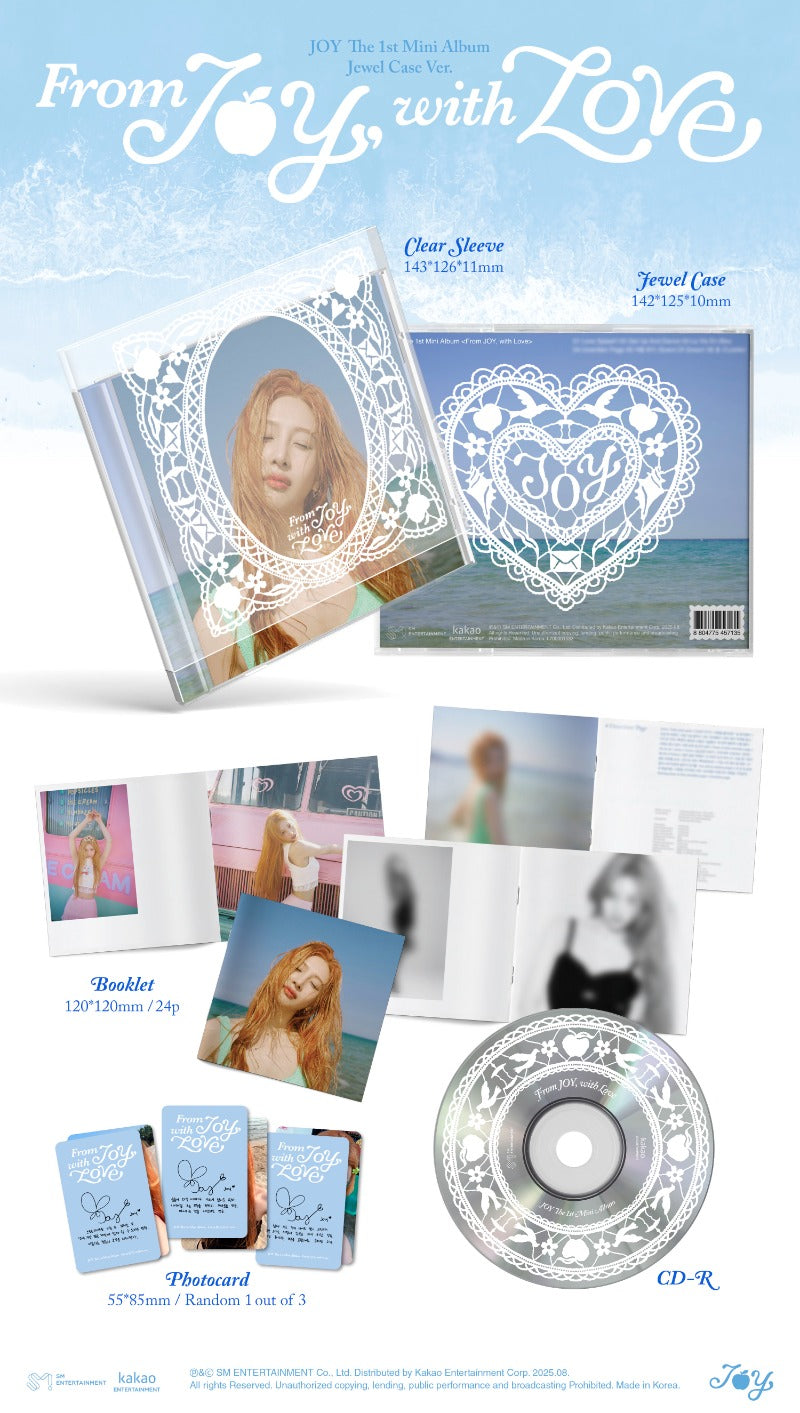 JOY 1st Mini Album From JOY, with Love (Jewel Case Version)