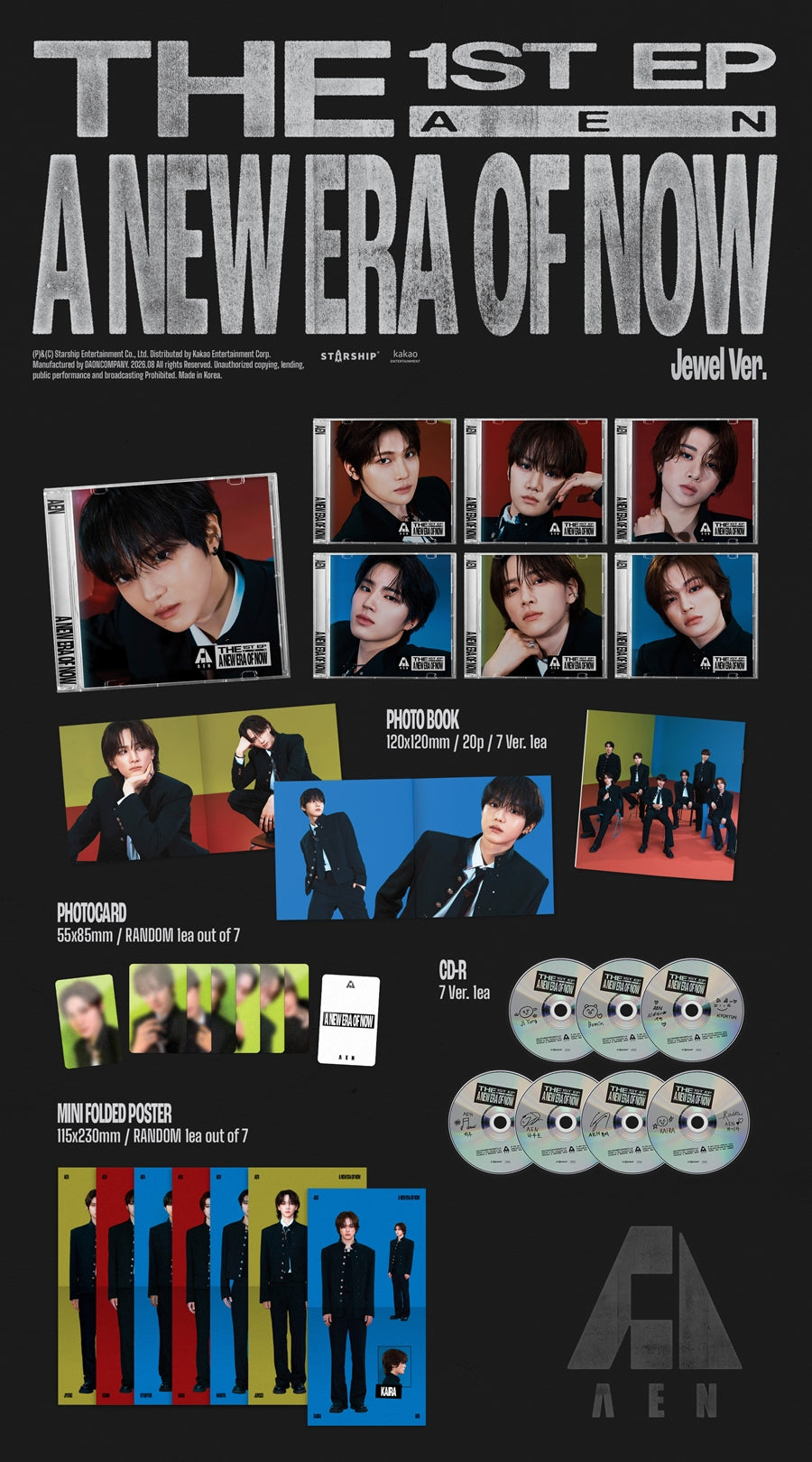 PRE-ORDER AEN 1st EP A NEW ERA OF NOW (Jewel Version)