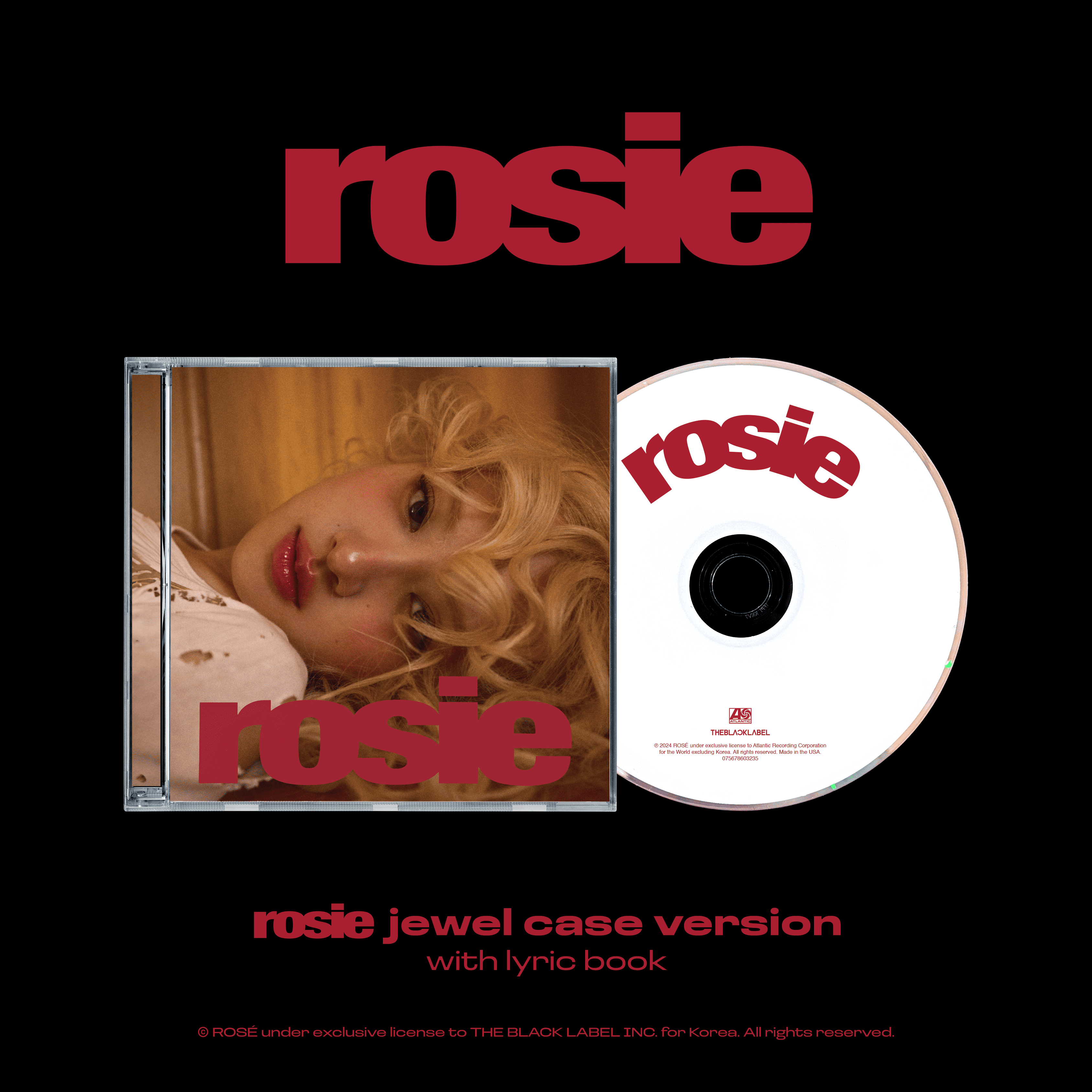 PRE-ORDER Rosé 1st Studio Album rosie (Jewel Case Version)