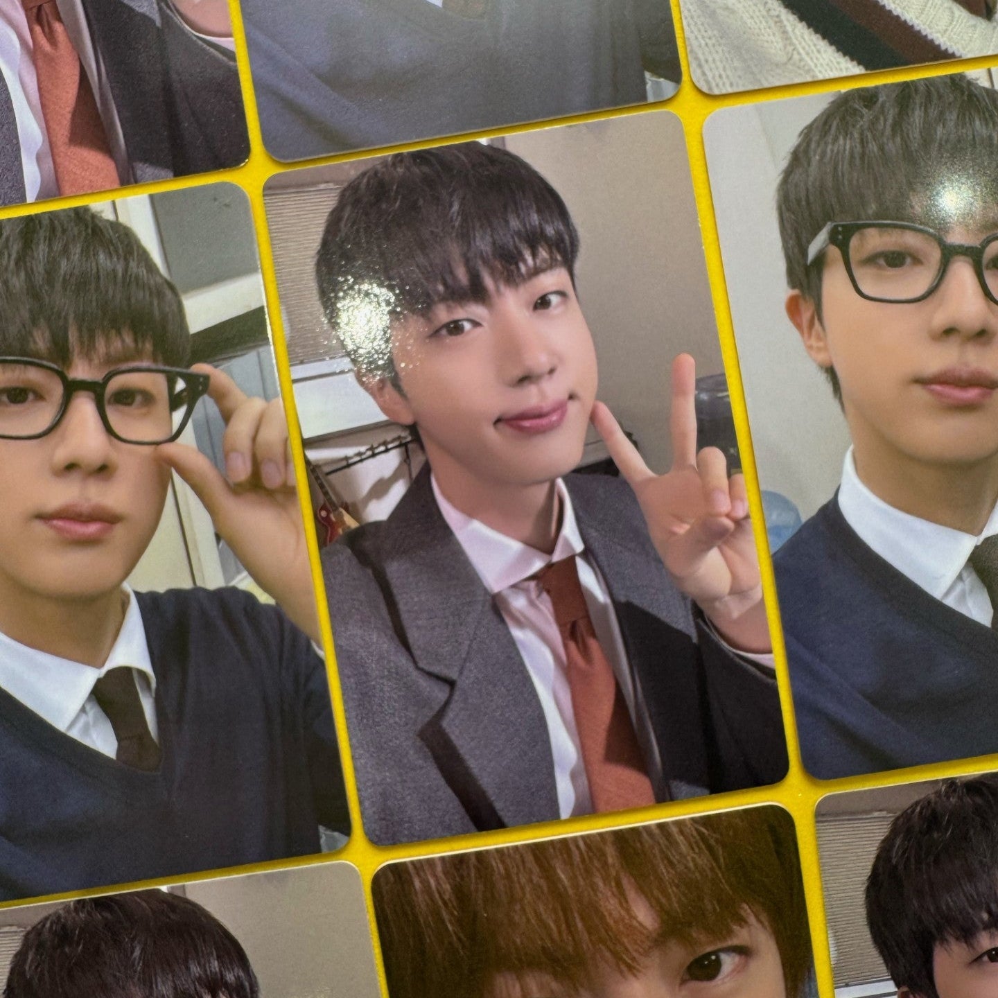 JIN 1st Solo Album HAPPY Weverse Photocards – Photocards (A / / ) | HobiEgo