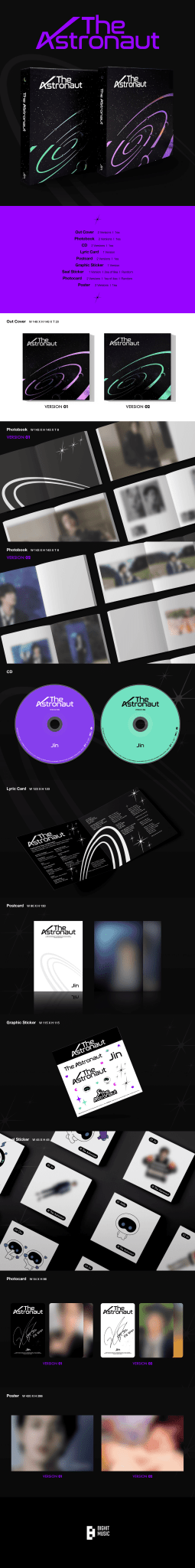 JIN (BTS) The Astronaut – album (01 (PURPLE) / / ) | HobiEgo