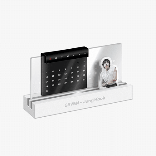 Jungkook (BTS) Official Seven Acrylic Stand Calendar – Merchandise ( / / ) | HobiEgo