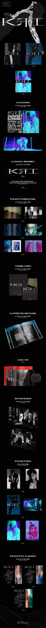 KAI 1st Mini Album KAI (开) (Photobook Version) – Photo Book (X (Black) / / ) | HobiEgo
