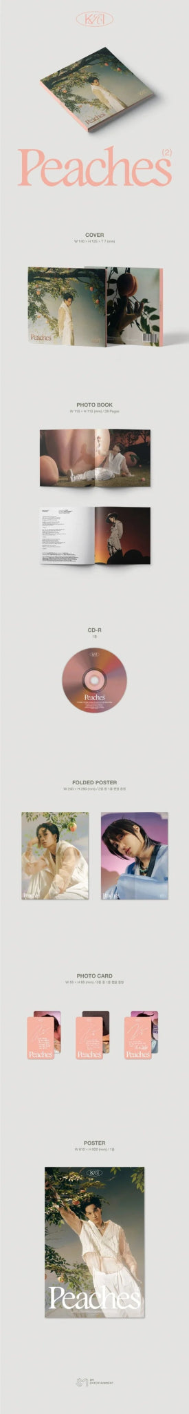 KAI 2nd Mini Album Peaches (Digipack Version) – album ( / / ) | HobiEgo