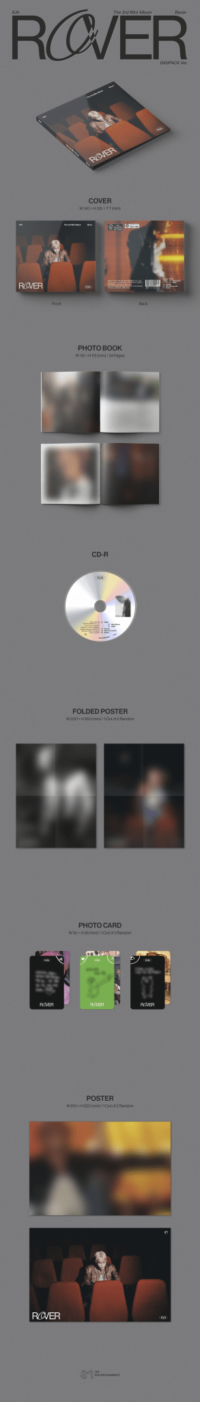 KAI 3rd Mini Album Rover (Digipack Version) – album ( / / ) | HobiEgo