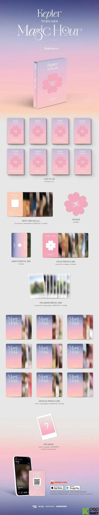 Kep1er 5th Mini Album Magic Hour (Platform Version) – album (Yujin / / ) | HobiEgo