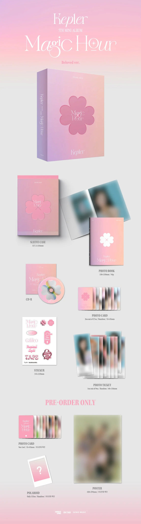 Kep1er 5th Mini Album Magic Hour – album (Beloved / / ) | HobiEgo