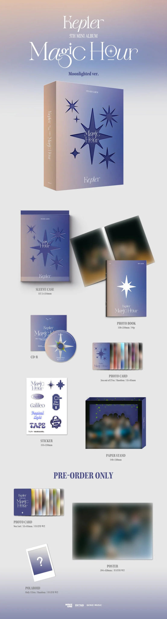 Kep1er 5th Mini Album Magic Hour – album (Moonlighted / / ) | HobiEgo
