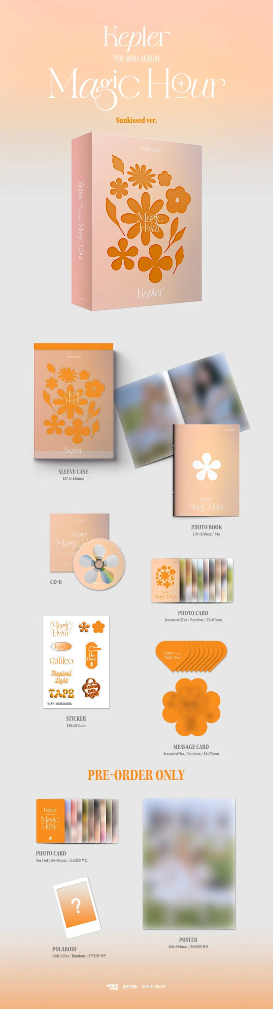 Kep1er 5th Mini Album Magic Hour – album (Sunkissed / / ) | HobiEgo