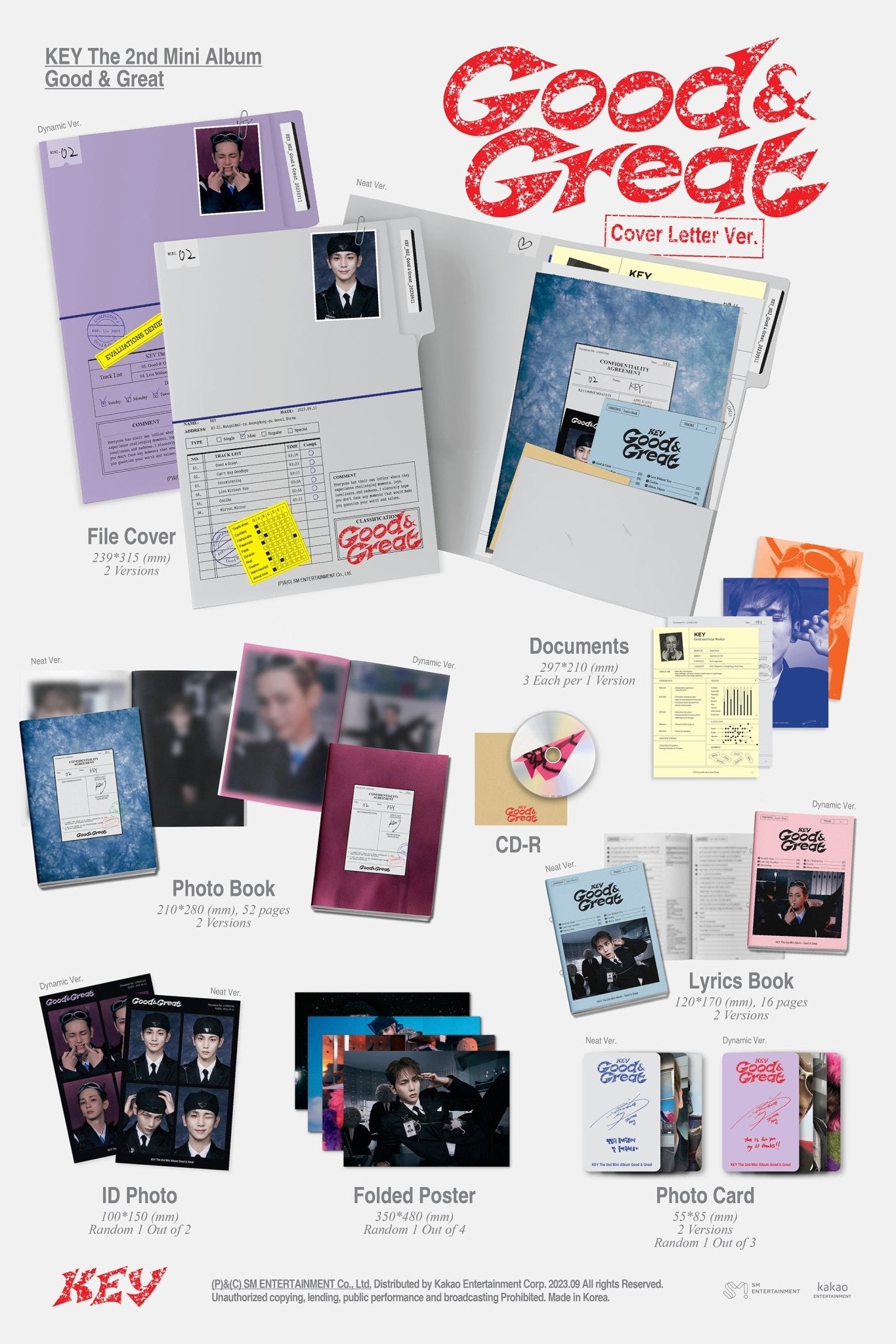 KEY 2nd Mini Album Good & Great Cover Letter Version – album (Dynamic (Purple) / / ) | HobiEgo