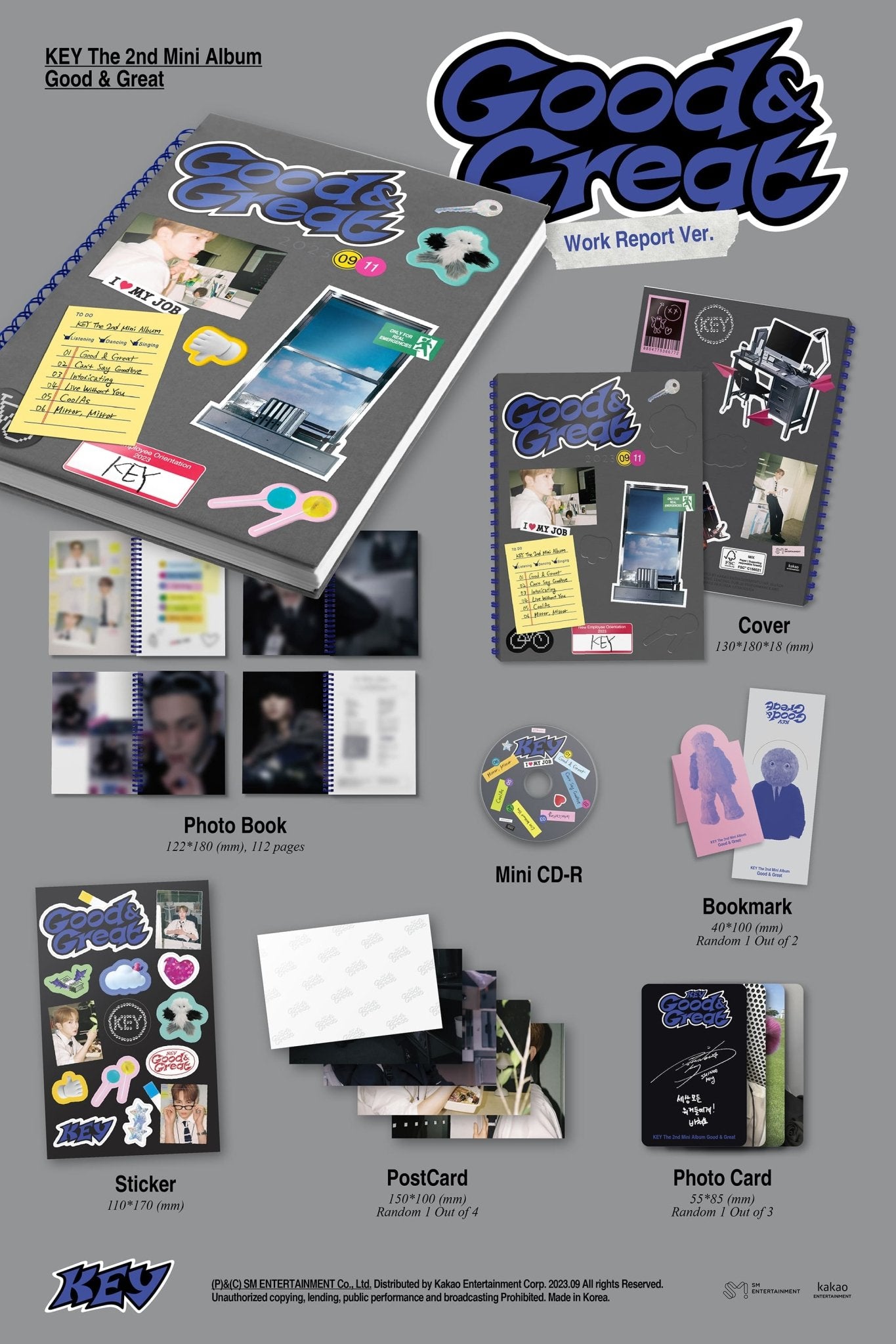 KEY 2nd Mini Album Good & Great Work Report Version – album ( / / ) | HobiEgo