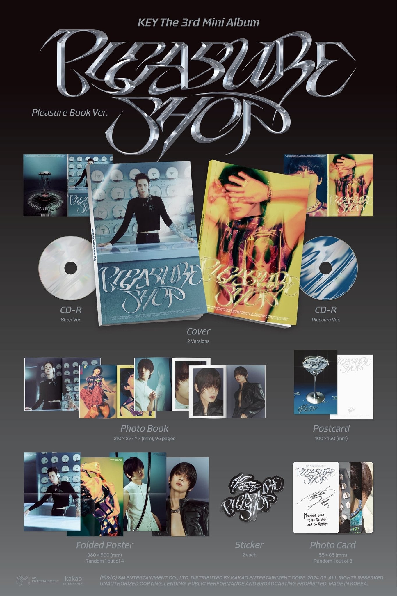 KEY 3rd Mini Album Pleasure Shop (Pleasure Book Version) – album (A (BLUE) / / ) | HobiEgo