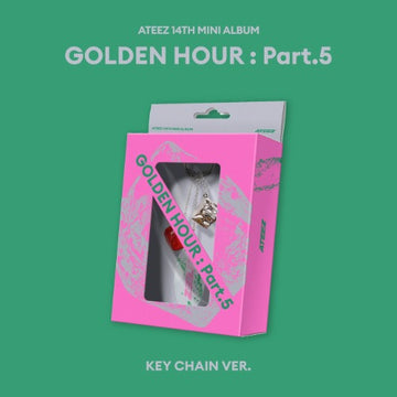 PRE-ORDER ATEEZ 14th Mini Album GOLDEN HOUR : Part.5  (KEY CHAIN Version)