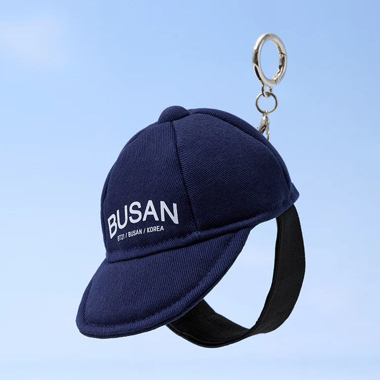 BT21 Ball Cap Keyring Busan