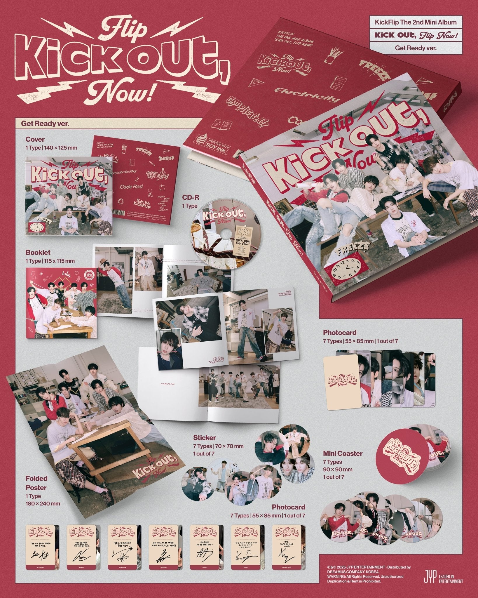 KickFlip 2nd Mini Album Kick Out, Flip Now! (Digipack Version) – album ( / / ) | HobiEgo