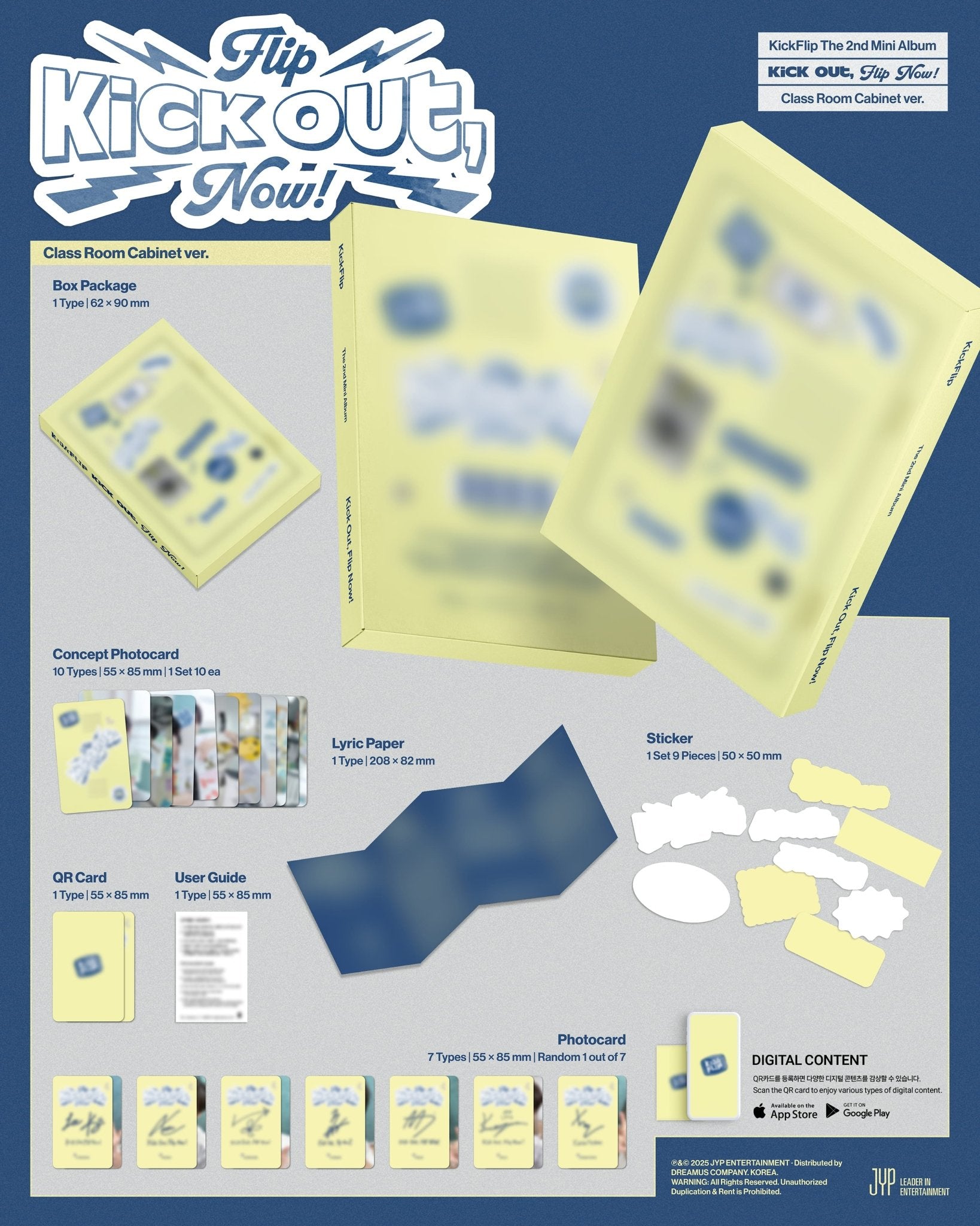 KickFlip 2nd Mini Album Kick Out, Flip Now! Platform Version – album (Gym Cabinet (BLUE) / / ) | HobiEgo