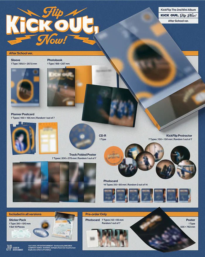 KickFlip 2nd Mini Album Kick Out, Flip Now! – album (Class Time (GREY) / / ) | HobiEgo