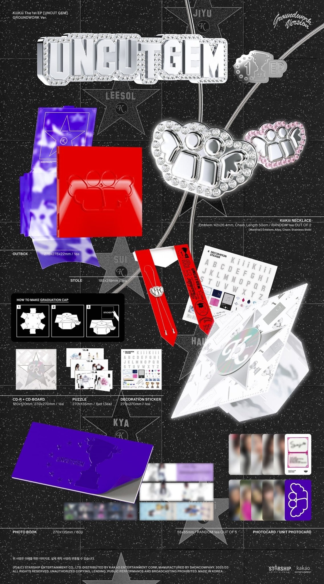 KiiiKiii 1st EP Album UNCUT GEM (Groundwork Version Limited) – album ( / / ) | HobiEgo