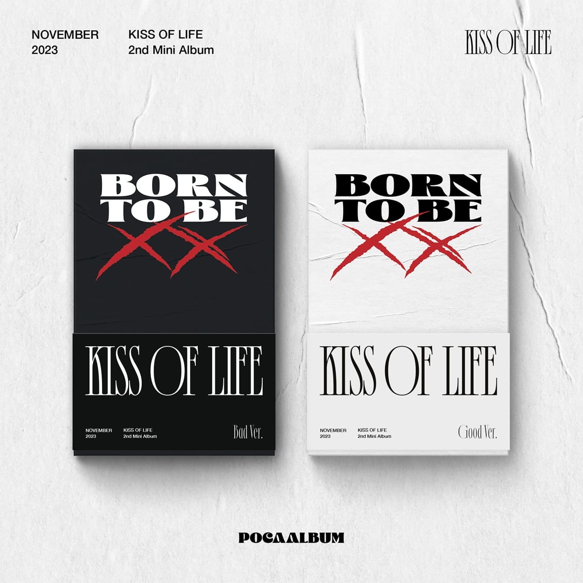KISS OF LIFE 2nd Mini Album Born to be XX (PocaAlbum Version) – album (Bad (BLACK) / / ) | HobiEgo