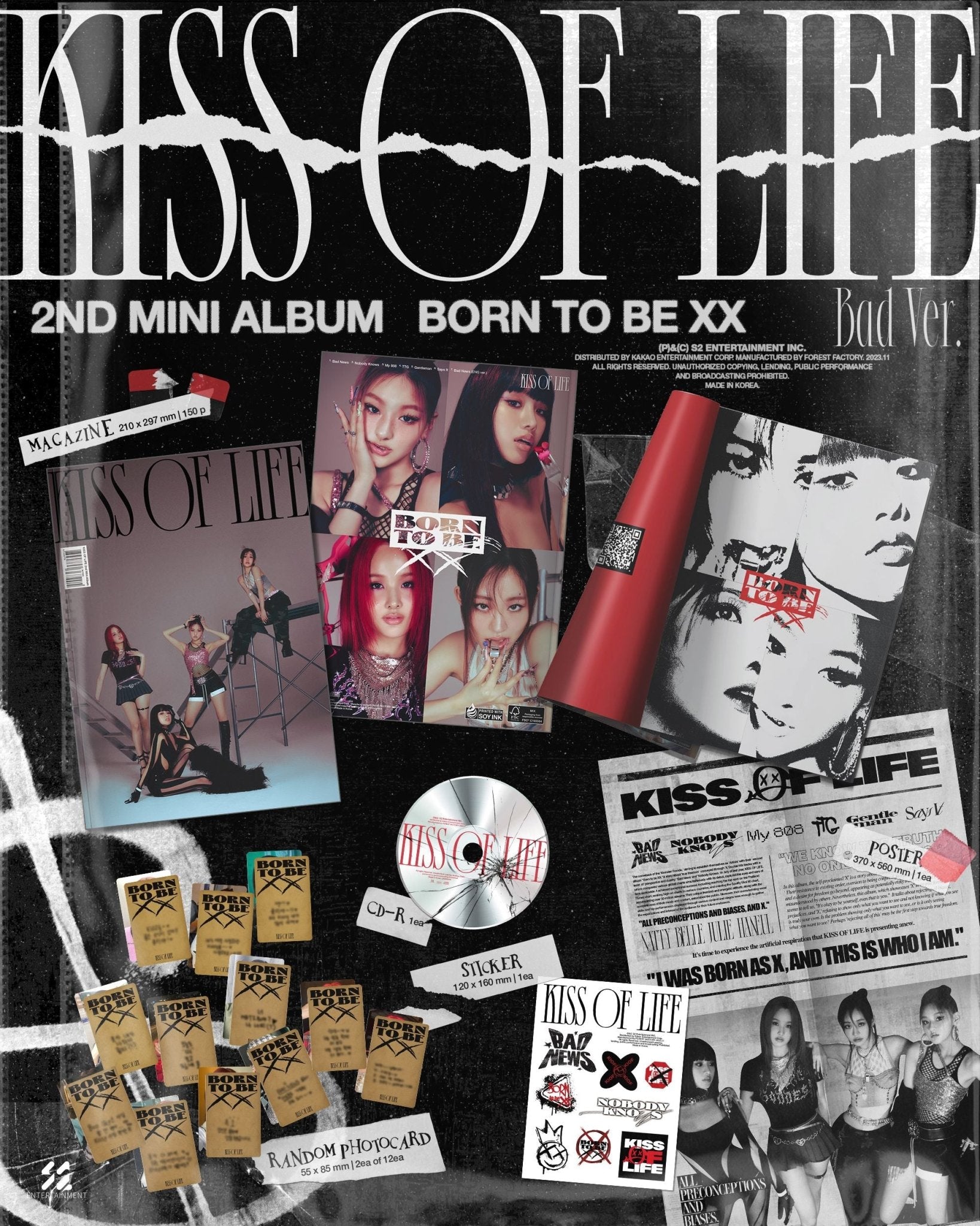 KISS OF LIFE 2nd Mini Album Born to be XX – album (Bad / / ) | HobiEgo